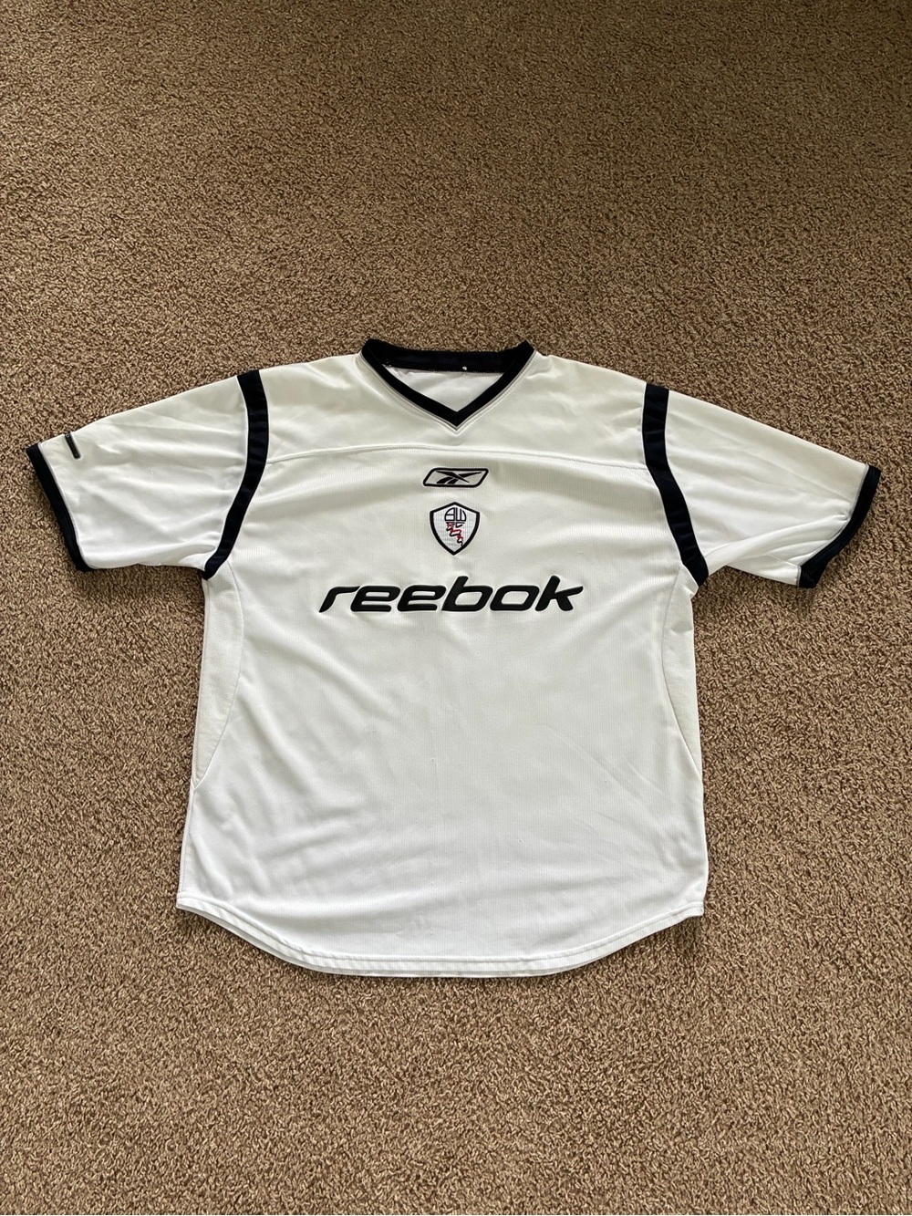 Reebok Bolton Wanderers 2001/2003 Home Football Shirt Jersey Mens Size M/L